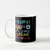 Dye Happy 100th Day Of School先生学生100 コーヒーマグカップ (左)