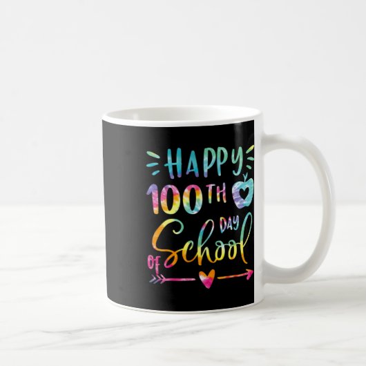 Dye Happy 100th Day Of School先生学生100 コーヒーマグカップ (右)