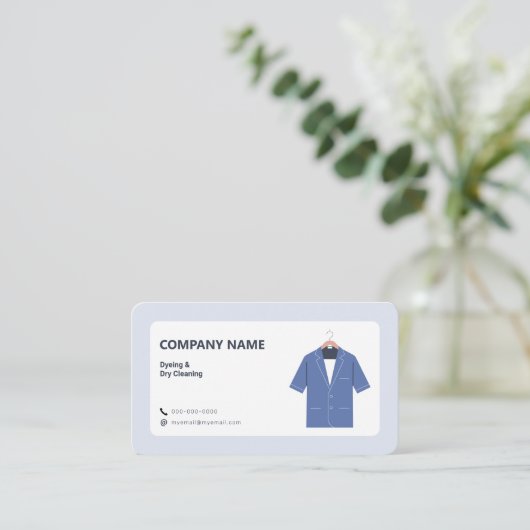 Dyeing & Dry Cleaning 名刺 (スタンド正面)