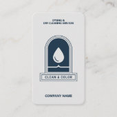 Dyeing & Dry Cleaning Vertical 名刺 (正面)