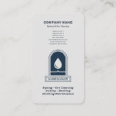 Dyeing & Dry Cleaning Vertical 名刺 (裏面)