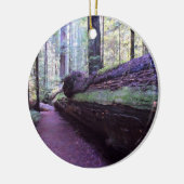 Dyerville巨大なフンボルトのレッドウッドの州立公園 セラミックオーナメント (左)