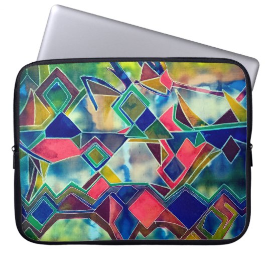 Dyes pattern ラップトップスリーブ (正面)