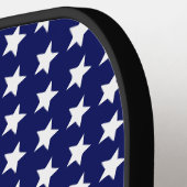 DYIカラー、フラッグスターストライプ赤白青SV ピックルボールラケット (左詳細)