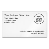 DYIロゴ磁気名刺テンプレート マグネット名刺 (正面)