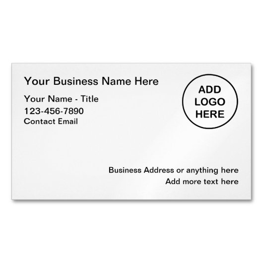 DYIロゴ磁気名刺テンプレート マグネット名刺 (正面)