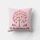 DYI Elegant Classic Valentine's Day Love Red Pink クッション (裏面)