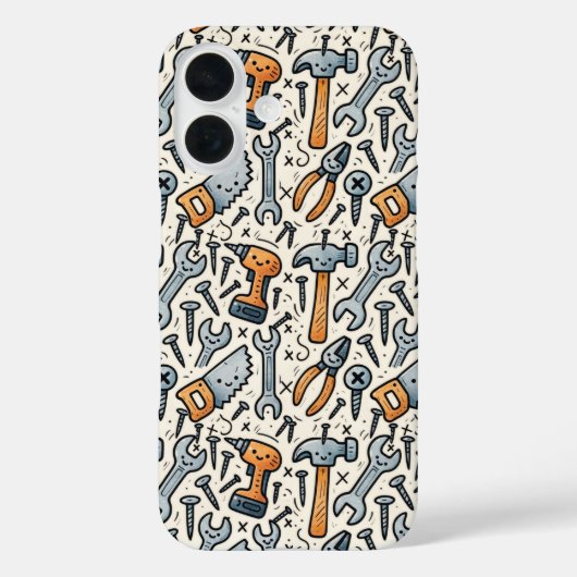 DYI Tool Collection Doodle Art Case-Mate iPhoneケース (裏面)