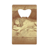 Dying Lion of Luzern - Löwendenkmal クレジットカード栓抜き (正面)