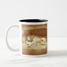 Dying Lion of Luzern - Löwendenkmal ツートーンマグカップ