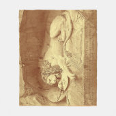 Dying Lion of Luzern - Löwendenkmal フリースブランケット (正面)