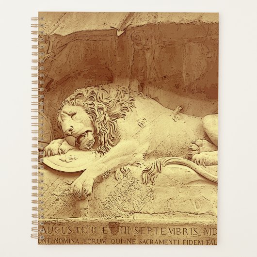 Dying Lion of Luzern - Löwendenkmal プランナー手帳 (正面)