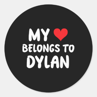 Dylan - My Heart Belongs To Dylan - Love  ラウンドシール