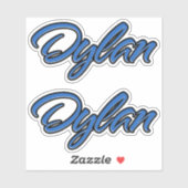 Dylan Name blue Aufkleber Sticker Stickerset シール (シート)