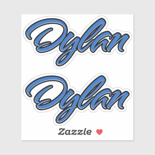 Dylan Name blue Aufkleber Sticker Stickerset シール (シート)
