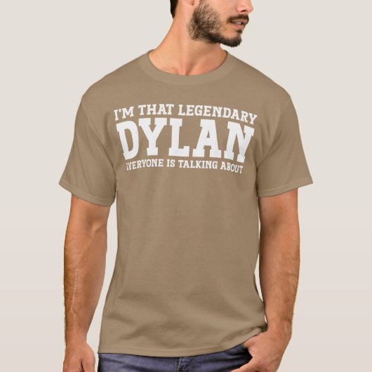Dylan Personal Name Funny Dylan family Tシャツ (正面)