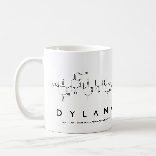 Dylanaペプチド名mag コーヒーマグカップ (左)