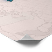 Dymaxionの世界地図 ポスター (角)