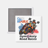 Dymokuryオートバイロードレース マグネット (正面/裏面)