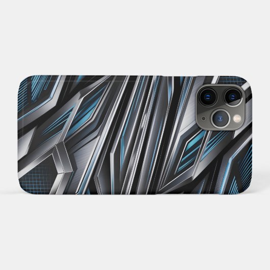 Dynamic Abstract Design of Interlocking Metallics Case-Mate iPhoneケース (裏面(横))