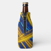 Dynamic Abstract Neon Light Speed Chaotic Tech ボトルクーラー (ボトル裏面)