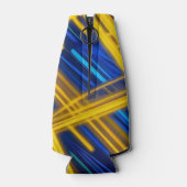 Dynamic Abstract Neon Light Speed Chaotic Tech ボトルクーラー (裏面)