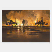 Dynamic Blue Angels Aviation Decoupage  ラッピングペーパーシート (正面3)