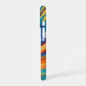 Dynamic Brushstroke Modern Art iPhone 16ケース (左側面)