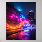 Dynamic City Wall Art ポスター (正面)