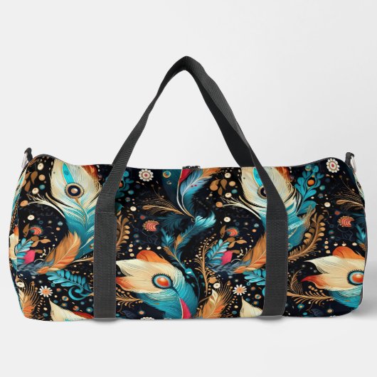 Dynamic Comet and Nebula Voyage ダッフルバッグ (正面)