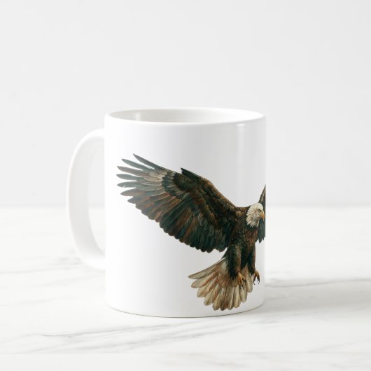 Dynamic Eagle Flock – Freedom and Power mugs. コーヒーマグカップ (正面左)