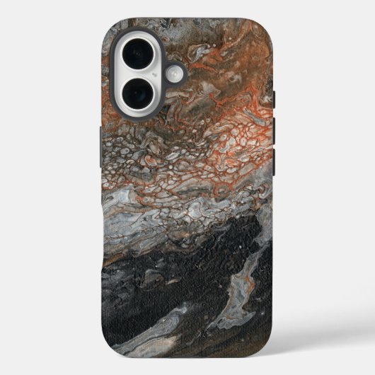Dynamic Earth Tones and Swirls Case-Mate iPhoneケース (裏面)