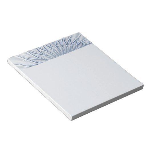 Dynamic Fantasy Abstract Blue Tones Fractal Art ノートパッド (アングル)