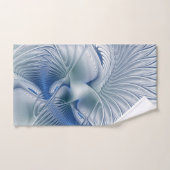 Dynamic Fantasy Abstract Blue Tones Fractal Art バスタオルセット (ハンドタオル)