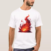 Dynamic Flame Swirl Tシャツ (正面)