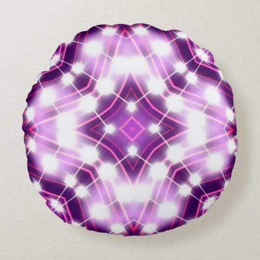 Dynamic Floodlights Backgroundテクスチャ ラウンドクッション (正面)