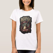 Dynamic Gold START A BOTTLE NOT WAR Statement Tee Tシャツ (正面)