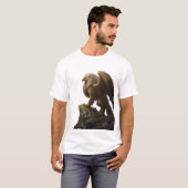 Dynamic Griffin Roar Fantasy Art Tシャツ (正面フル)