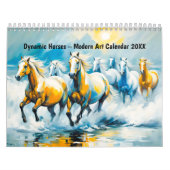 Dynamic Horses – Modern Art Calendar 2026 カレンダー (カバー)
