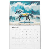 Dynamic Horses – Modern Art Calendar 2026 カレンダー (3月 2027)