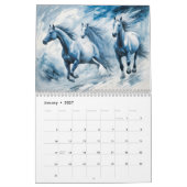 Dynamic Horses – Modern Art Calendar 2026 カレンダー (1月 2027)