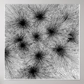 Dynamic Ink Splatter Abstract Coloring Page  ポスター (正面)