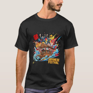 Dynamic Japanese Festival Cart Ride - Pop Anime Tシャツ