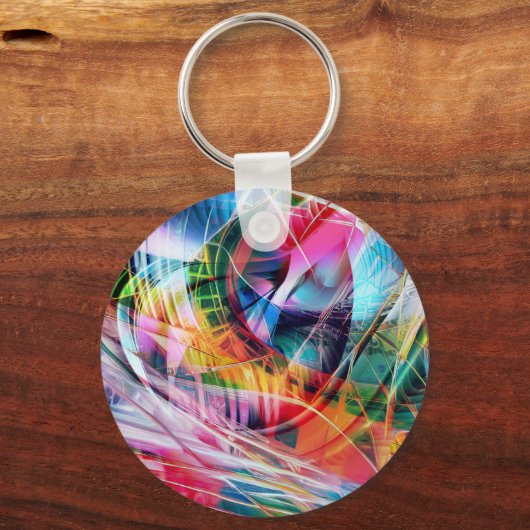 Dynamic Lines Abstraction キーホルダー (正面)