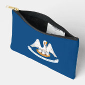 Dynamic Louisiana State Flag Graphic on a アクセサリーポーチ (見開き)