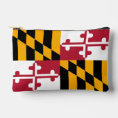 Dynamic Maryland State Flag Graphic on a アクセサリーポーチ (正面)