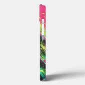 Dynamic Neon Paint Splash Phone Case Vibrant Pink Case-Mate iPhoneケース (裏面 / 左)
