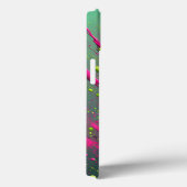 Dynamic Neon Paint Splash Phone Case Vibrant Pink Case-Mate iPhoneケース (裏面 / 右)