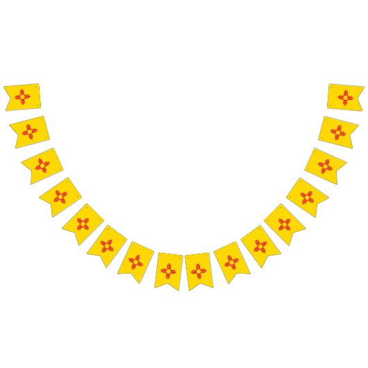 Dynamic New Mexico State flagグラフ バンティングフラッグ (全)