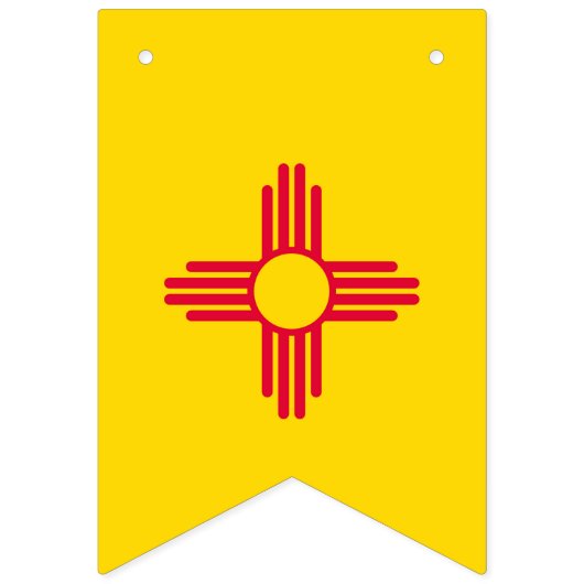 Dynamic New Mexico State flagグラフ バンティングフラッグ (第2の旗)